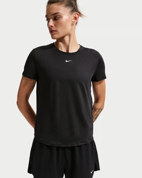 NIKE - one classic women's dri-fit sh - Training t-shirt korte mouw dames - Zwart van Merkloos