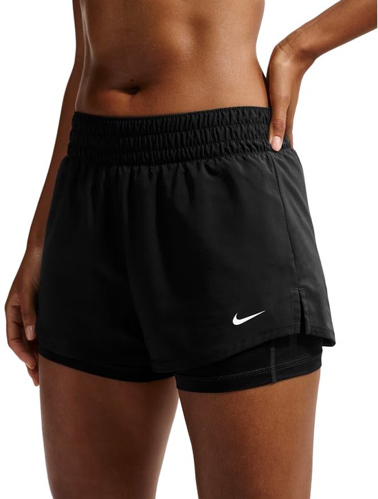 Nike One Dri-fit Dames Tight Dx6012-013 - Kleur Zwart-multicolour - Maat S