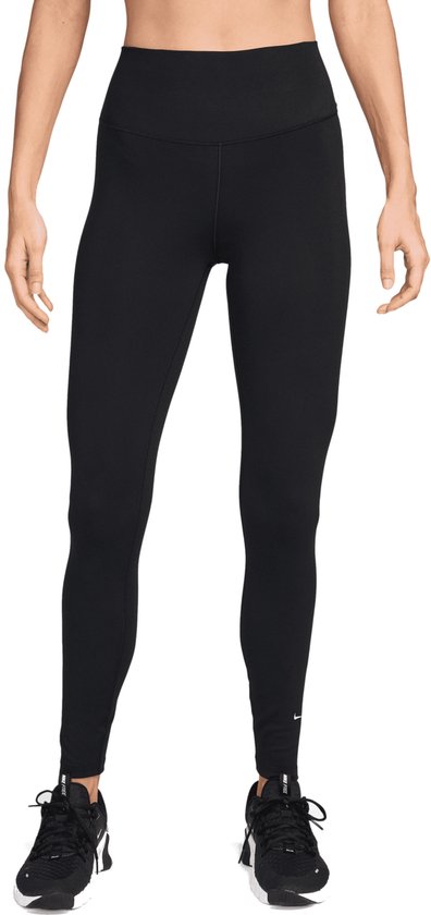 Nike One High Rise Tights Legging- Zwart - Maat L - Dames van Nike