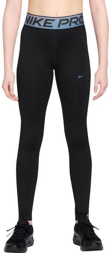Nike Pro Dri-FIT Legging - Zwart - Maat XL (158/170) - Kids van Nike