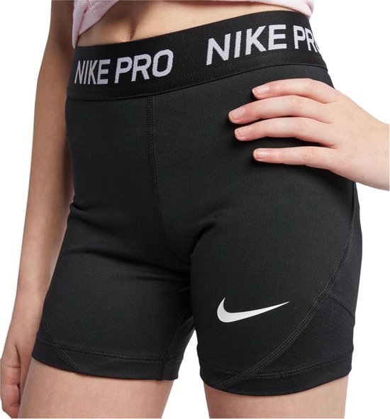 Nike Pro  Sportlegging - Maat 116  - Meisjes - zwart/wit