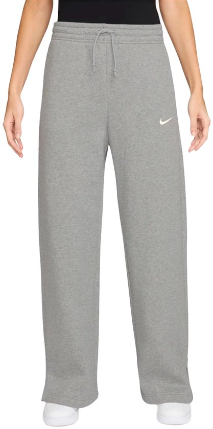 Nike sportswear phoenix fleece broek in de kleur grijs.