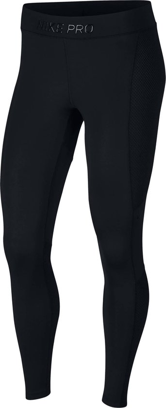 Nike W Np Warm Hollywood Tight Dames Sportlegging - Black/Clear - Maat XL van Nike