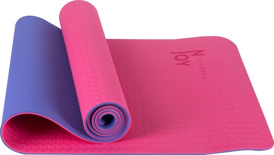 Njoy Your Sports Sportmat - Yogamat - Fitnessmat - Fitness - Antislip - Roze - Paars - 183 x 61 x 0.6 cm van Njoy
