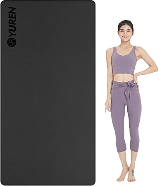 Non-Slip Yoga Mat 195×90cm 10mm Thick Fitness Mat for Home & Gym van Merkloos