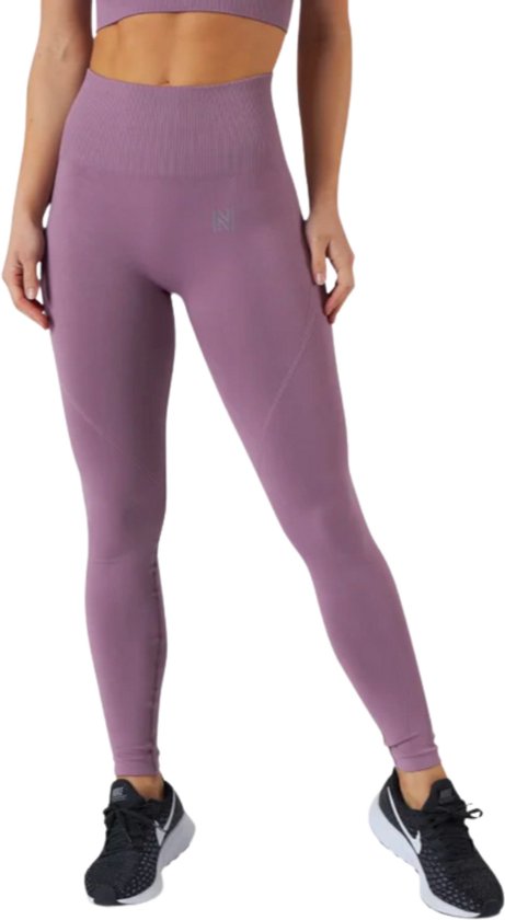 Norfolk Sportlegging Dames - High Waist - Naadloos - Flatterende Pasvorm - Vochtafvoerende Sportbroek - Lila - Small - Erica Leggings van Erica
