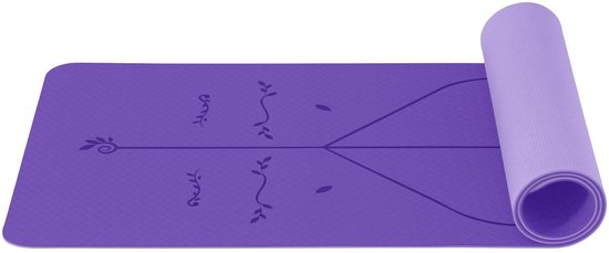 NTH products- Yogamat 6 mm - Antislip - TPE - Sportmat - Fitnessmat - Trainingsmat - Draagriem inbegrepen