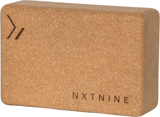 NXT NINE - yogablok - yoga - yogasteen - milieu bewust - yogablok kurk - naturel kurk - meditatieblok - yoga accessoire van NXT NINE
