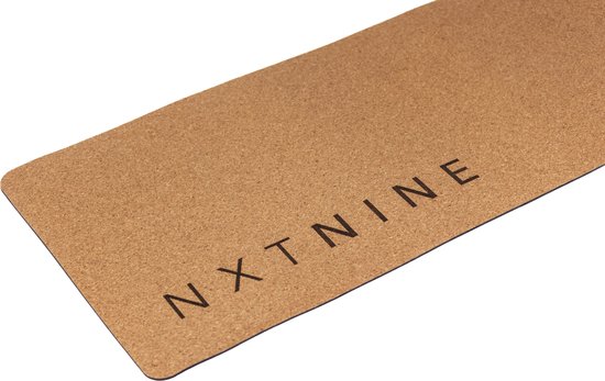 NXT NINE yogamat Kurk - Duurzame Yoga Mat - Antislip - Fitness & Pilates Mat - Natuurlijk Kurk van Merkloos