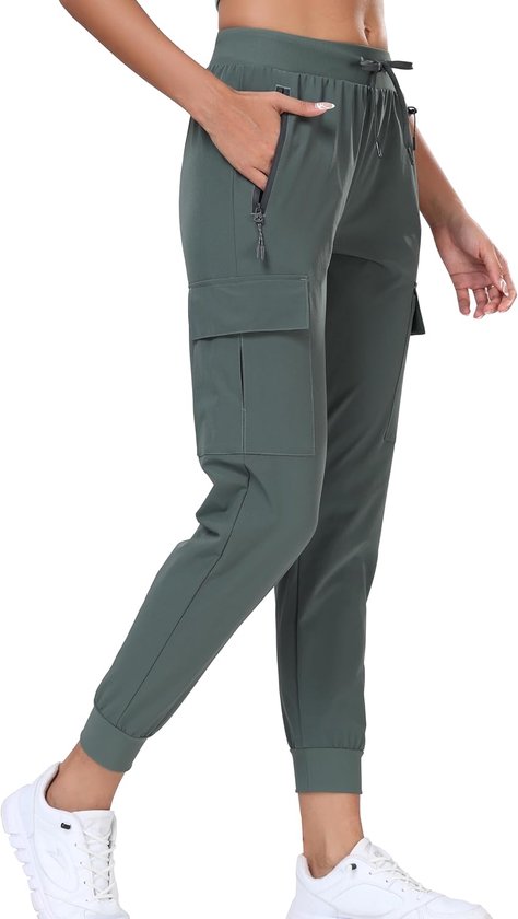 Oalka Cargowandelbroek voor dames, lichtgewicht reiszakken, joggingbroek, sneldrogend