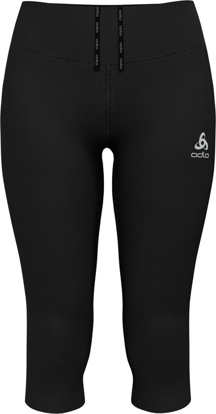 Odlo Essential Tight 3/4 Dames - Zwart - Maat XL van Merkloos