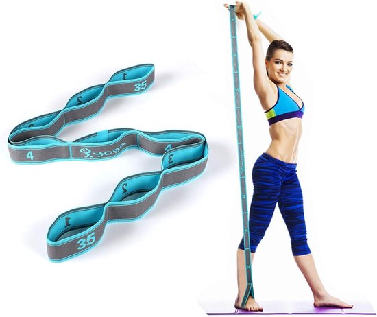 Oefenriem / Elastische Trainingsband – Weerstandsband voor Volwassenen – Yoga, Pilates, Dans & Fitness