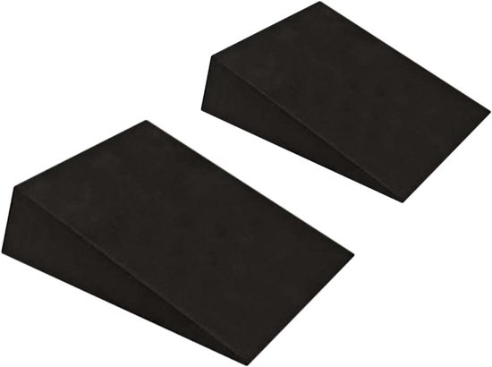 Oefenwig Voeten - Schuin Blok Yoga - Balans Training - EVA Schuim - 15x6x5cm - Grijs