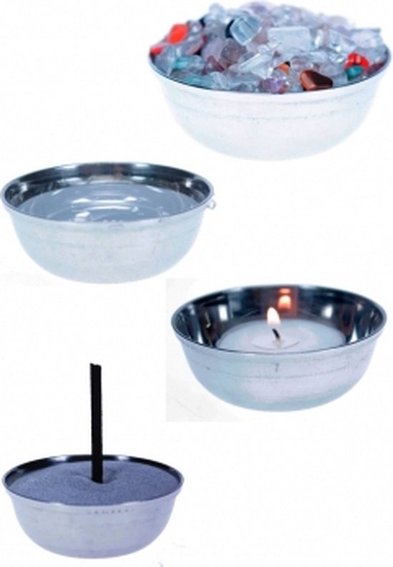 Offerschaaltjes rvs - 8.75 - Roestvrijstaal - Legering (7 stuks) - L van Boeddha2Shop