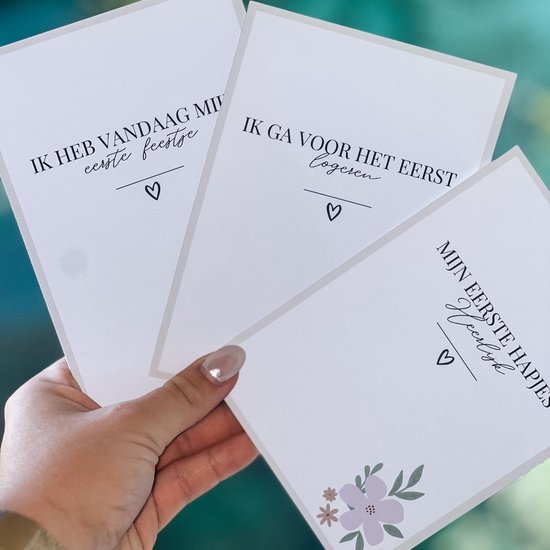 OHMY! | Mijlpaalkaarten 1e jaar |alle ouders | Neutraal | baby | Zwangerschap van Ohm