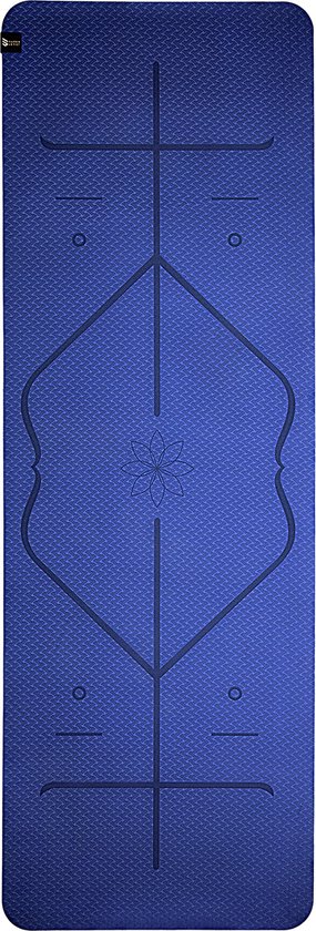 Ojas yogamat Professional 183x0,5x61cm TPE houding-lijnmarkeringen van Ojas