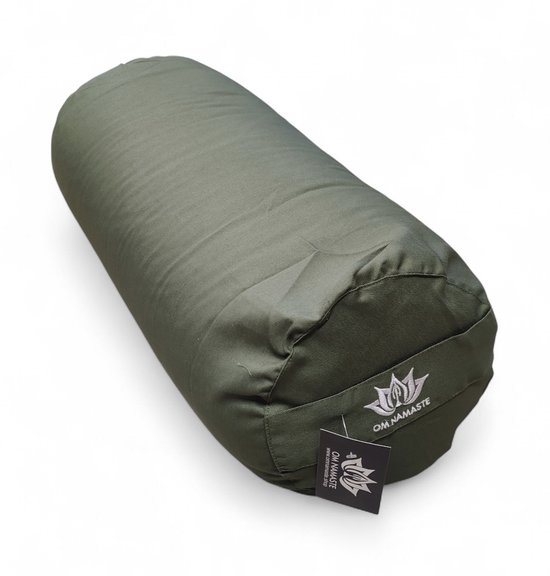 Om Namaste Bolster Comfort Olijf Groen voor yoga - Yogabolster van Merkloos