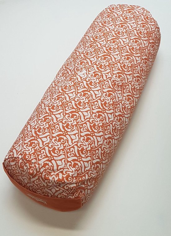 Om Namaste Bolster Design Oranje Yogabolster - Gevuld met Boekweitkaf van Om Namaste