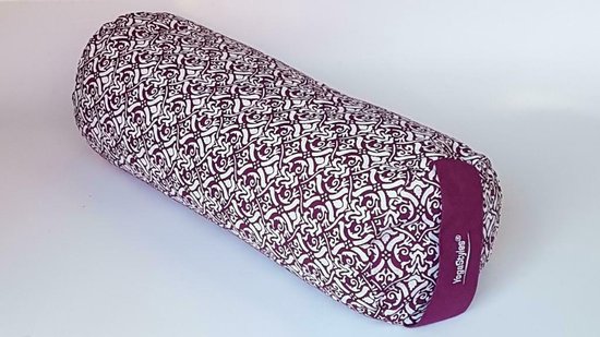 Om Namaste Bolster Design Paars Yogabolster - Gevuld met Boekweitkaf van Om Namaste