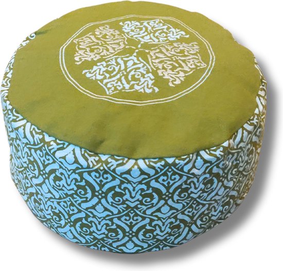 Om Namaste Meditatiekussen Design | Groen en Wit