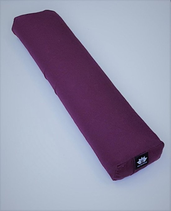 Om Namaste Pranayama Bolster Yogabolster - Paars-Bordeaux van Om Namaste