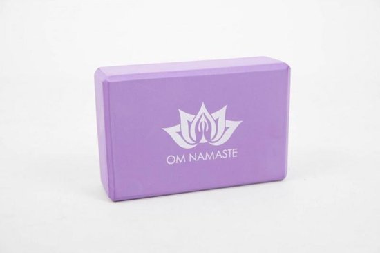 Om Namaste Yogablok - NBR Schuim - Paars - Rechthoekige Blok voor Yoga van Om Namaste