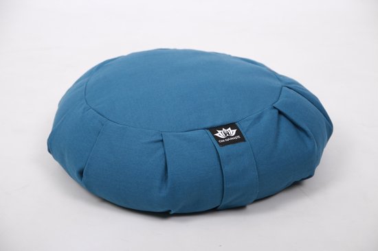 Om Namaste Zafu Meditatiekussen Petrol Zitkussen van Om Namaste