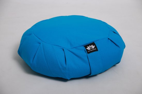 Om Namaste Zafu Meditatiekussen Turquoise Zitkussen van Om Namaste