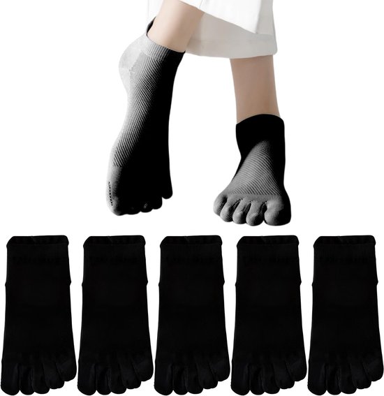 Omgoods - Antislip Teensokken voor Dames, Set van 5 Paar