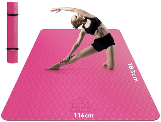 Omgoods - Grote Yoga Mat 183x122/198x137x0.5cm Antislip en Duurzaam