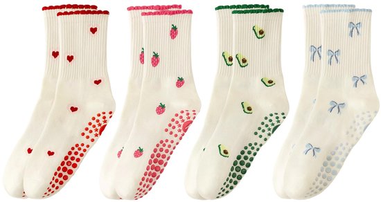 Omgoods - Schattige Pilates Grip Sokken voor Vrouwen met Antislip van Omgoods