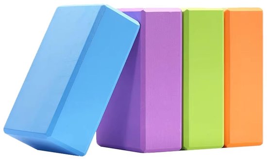 Omgoods - Set van 4 Yoga Blokken van EVA-schuim voor Flexibiliteit van Omgoods