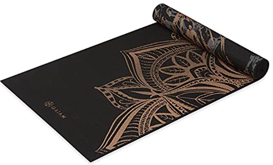 Omkeerbare Antislip Yogamat - 6 mm Extra Dikke Fitnessmat voor Yoga, Pilates en Vloertraining van Merkloos