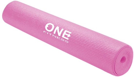 ONE FITNESS YM01 - Yogamat - Antislip - Duurzaam PVC - Lichtgewicht