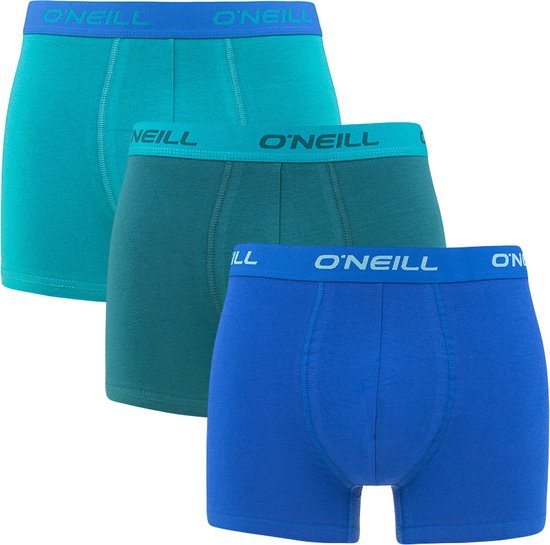 O'Neill 3P boxers plain blauw & groen - XXL van O'Neill
