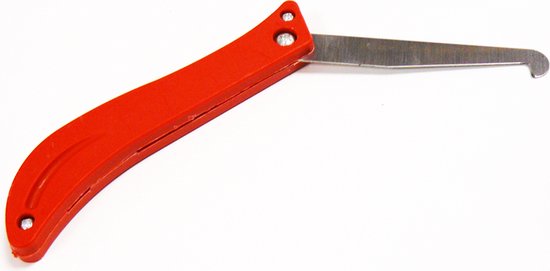 Onkruidkrabber - Onkruidmes - Voegenmes - Onkruidverwijderaar - Ergonomische Handgreep - Rood van Kinzo Garden