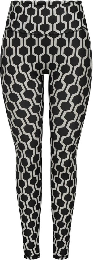 Only Play Jam-2-suella Xhw Aop Tights Dames 15331039-stone - Kleur Grijs - Maat S van ONLY PLAY