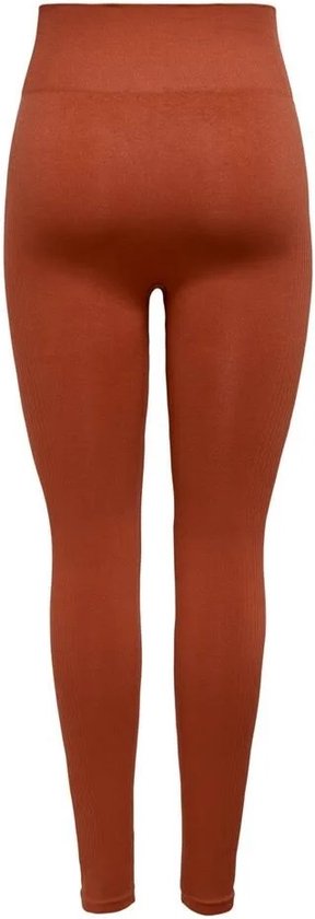 ONP JARI - NAADLOOS - LEGGING - SPORT - BRUINROOD - DAMES - MAAT M - van ONLY PLAY