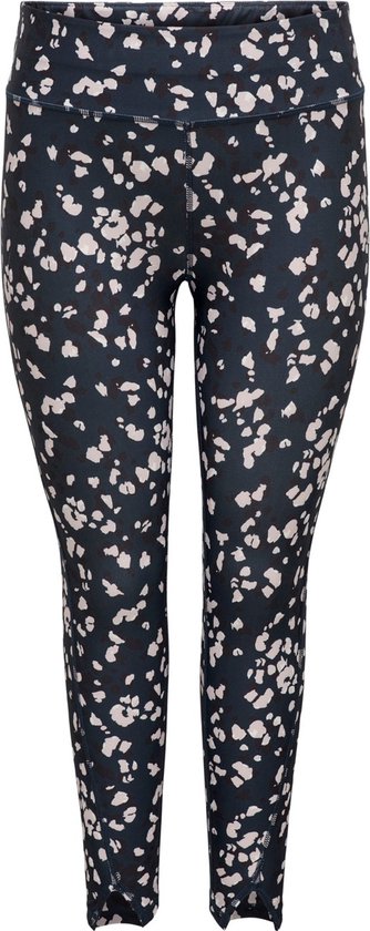 ONPBAGGE AOP HW TRAIN TIGHTS - CURVY - BLAUW - MAAT 44/46 - van ONLY PLAY