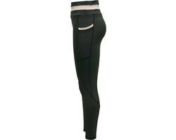 ONPEMELDA HW TRAIN TIGHTS - LEGGING - DAMES - ZWART MET BIES - TELEFOONZAK - MAAT XS - van Nike