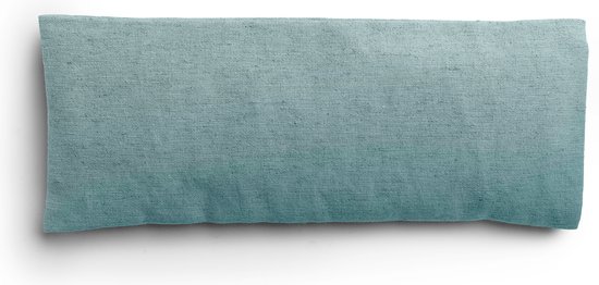 Ontspannend oogkussen blauw | ZONDER LAVENDEL | 100% ecologisch | handgemaakt in NL | vulling 150g biologisch lijnzaad | perfect voor Yoga | Meditatie | Yoga Nidra | Ontspanning | afneembare en wasbare eco linnen hoesje