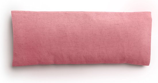 Ontspannend oogkussen roze | ZONDER LAVENDEL | 100% ecologisch | handgemaakt in NL | vulling 150g biologisch lijnzaad | perfect voor Yoga | Meditatie | Yoga Nidra | Ontspanning | afneembare en wasbare eco linnen hoesje