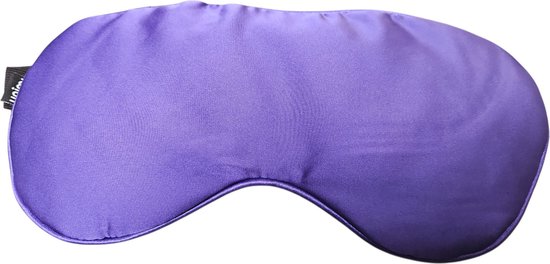 Oogkussen lavendel biologisch Paars - 22x10 Satijn (met Elastiek en wasbare hoes) van Merkloos