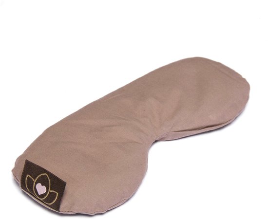 Oogkussen lavendel gevormd taupe eco - Lotus van Merkloos