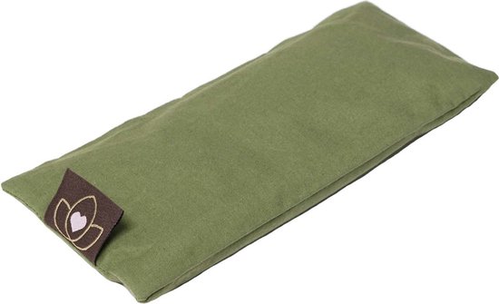 Oogkussen lavendel olijfgroen eco - Lotus van Blokker