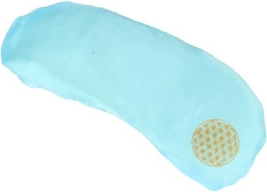 Oogkussen van ecologisch zijde en katoen met edelstenen - Aquamarijn van Yogi & Yogini