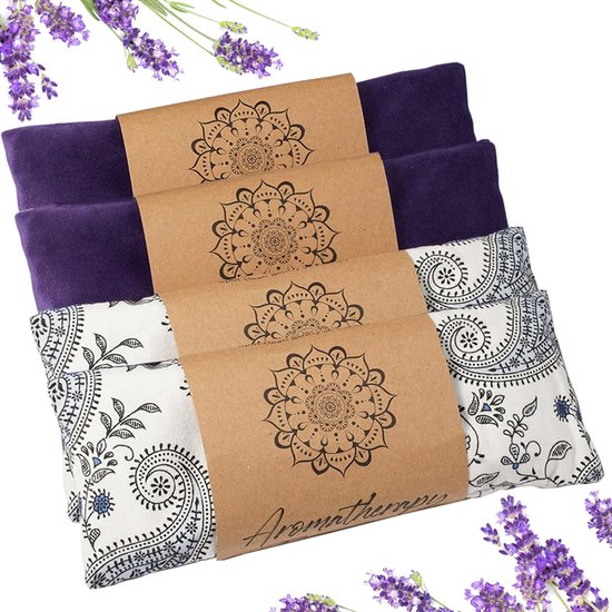 Oogkussen Yoga Meditatie Accessoires Lavendel Aromatherapie Gewogen slaapmasker voor slapen, yoga, meditatie, zelfzorgontspanning voor vrouwelijke moeders van UmoonDope
