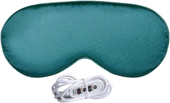 Oogverwarmingskussen - Warmtemasker - Droge ogen verlichten - Instelbare warmte - 21.5 x 11 x 3.3 cm - Zwart
