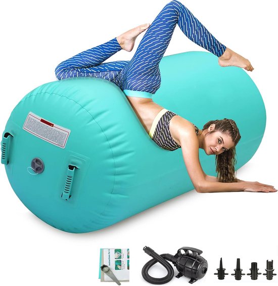 Opblaasbare Gymnastiek Air Roller Mat voor Tumble Track Training - Ideaal voor Yoga en Cheerleading