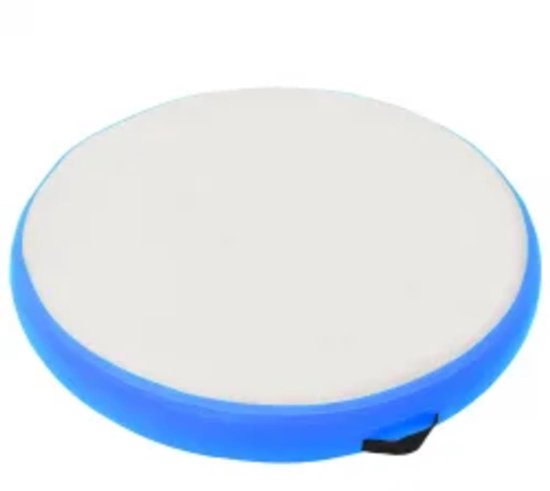 Opblaasbare Gymnastiekmat 100x100x20 cm - Grijs/Blauw